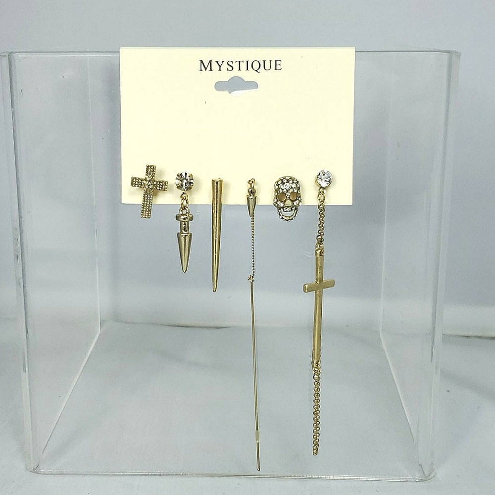 Mystique Gold multiple earrings